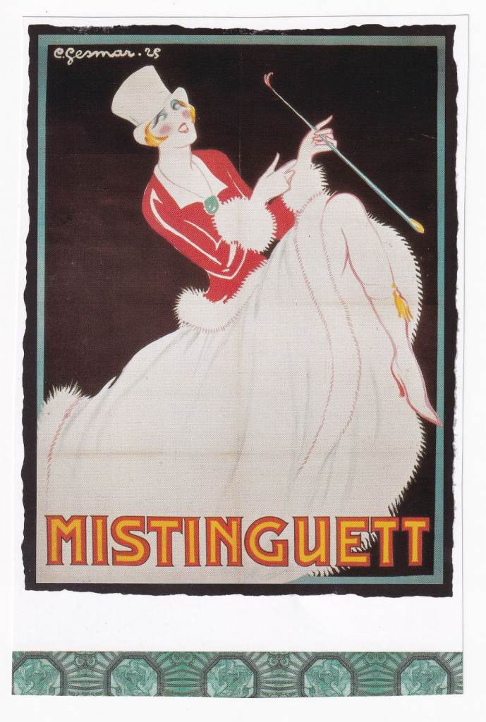 75. A Rare Original Print of an Art Deco Advertisement of the Day Mistinguett