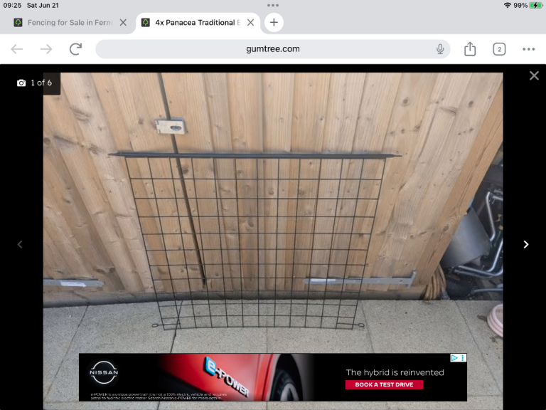 Garden Fencing Panels and Posts – Good Condition