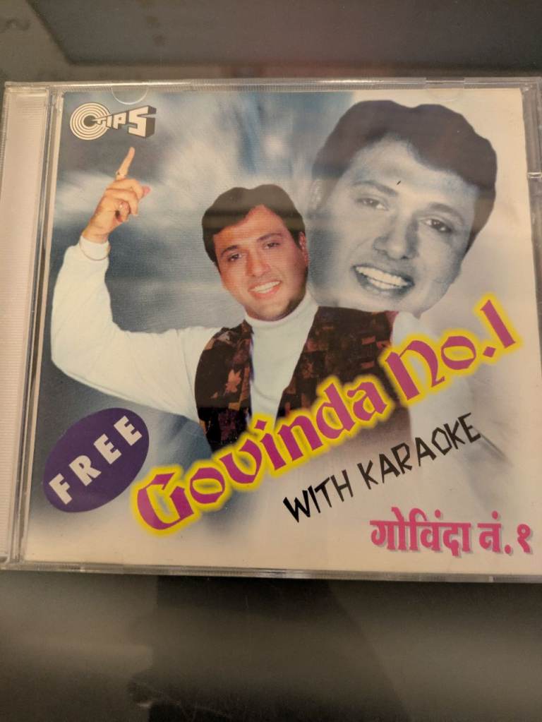  Govinda No 1 with Karaoke Tips Indian Asian Hindi Bollywood Blockbuster Music CD ref 51