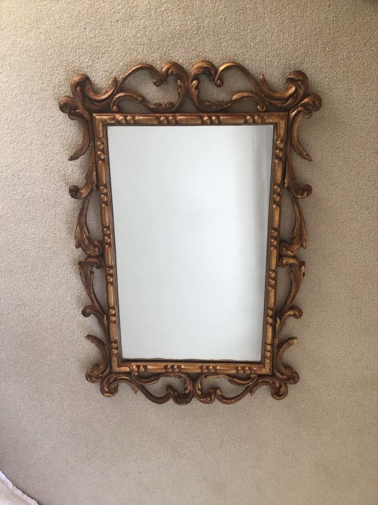 Gold Ornate Vintage Stylish Wall Mirror