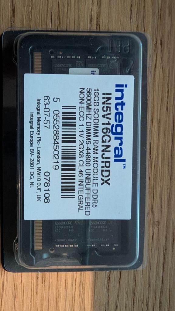 image for Memory 16gb DDR5 5600mhz