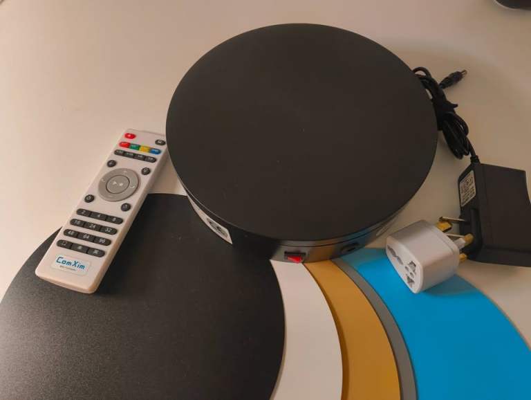 Electric Remote Control Rotating Turntable Display Table (Lazy Susan)
