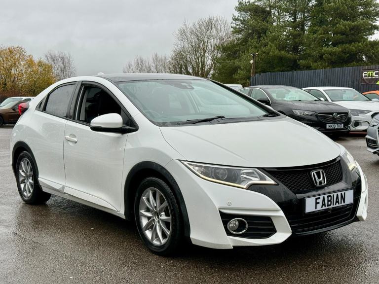 2015 Honda Civic 1.6 i-DTEC SR Euro 5 *Pearl White - Pan Roof - 60 MPG**