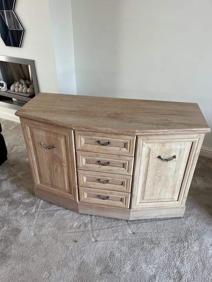 Oak Effect Sideboard Cabinet Storage Unit