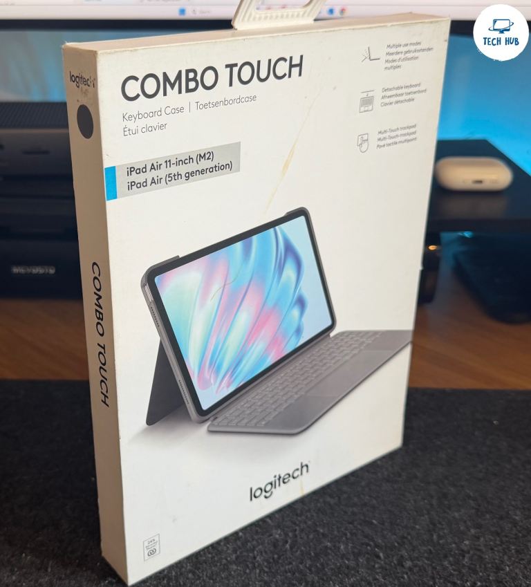 Logitech Combo Touch iPad Air 11" M2 M3 M4 5th Gen Keyboard Case Trackpad