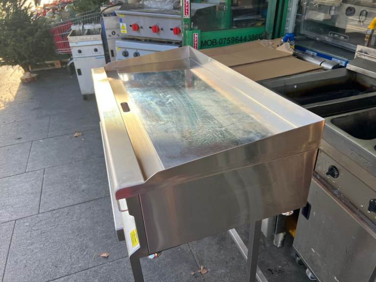 NEW ELECTERIC 1 PHASE CHROME 1 M LONG FLAT GRILL CATERING COMMERCIAL KITCHEN FAST FOOD 