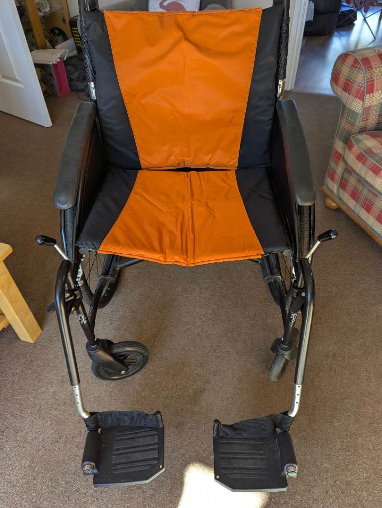 G Logic Excel Self-Propelled Wheelchair - Black & Orange