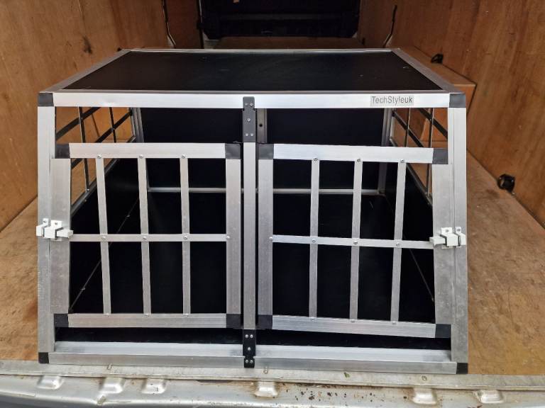 Car dog crates double size