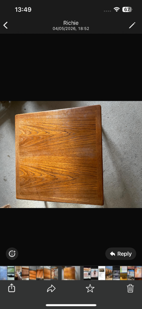 Trioh Danish Floating Shelf Table 