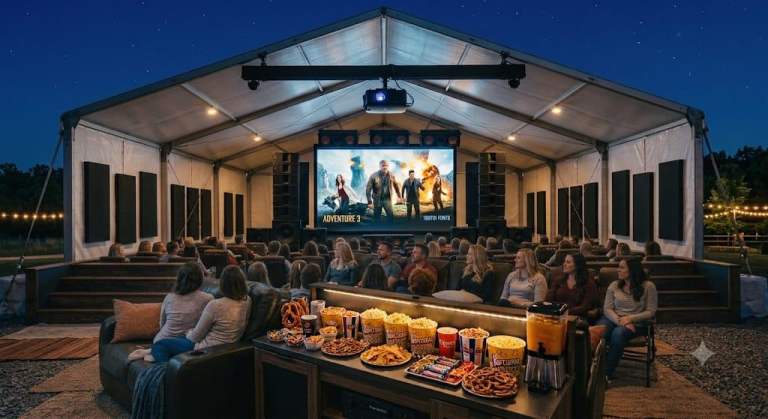 Business partner for movie nights _ mobile cinemas