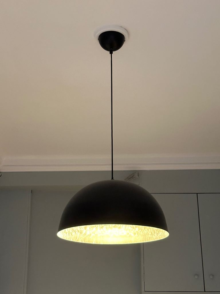 Large metal lampshades x2