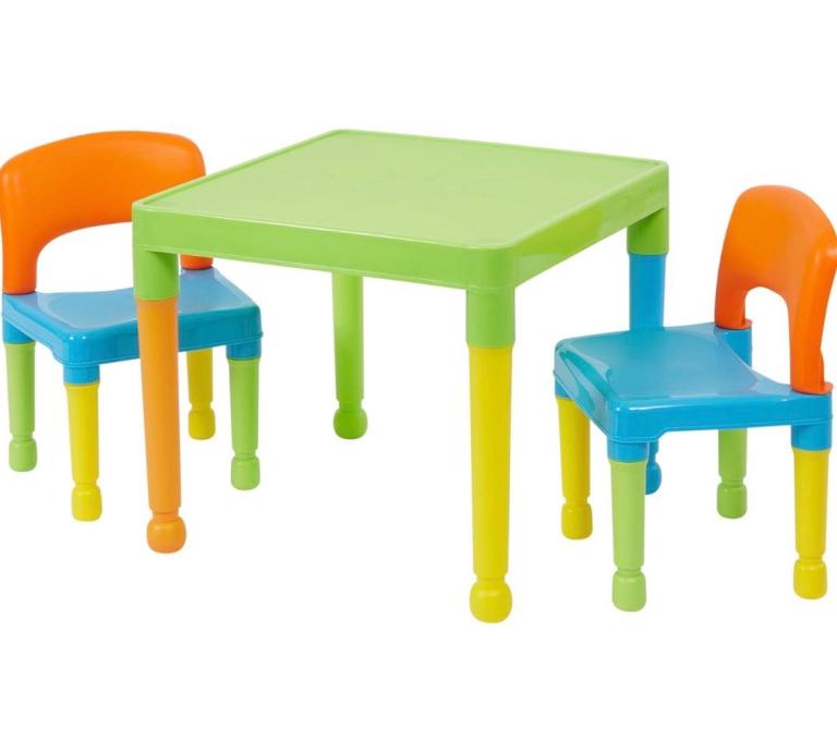Liberty House Toys Children’s Multi‑Coloured Table & 2 Chairs Set