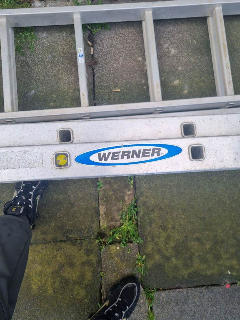 image for Werener pro trade double exstension saftey ladder