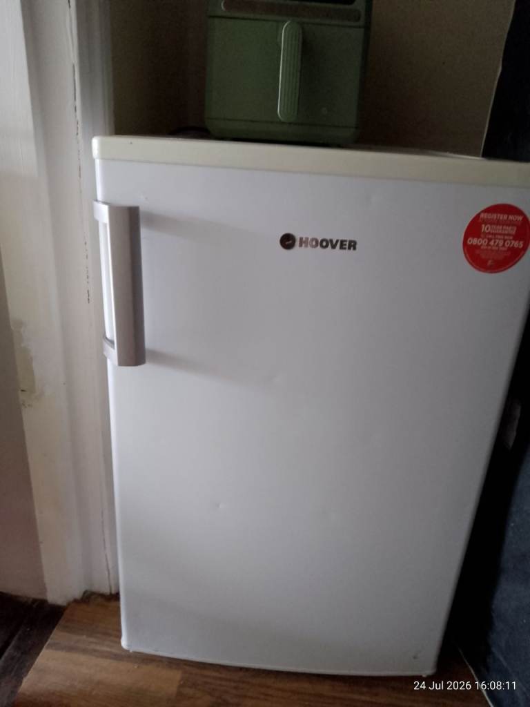 Hoover Undercounter Fridge - White, Good Condition