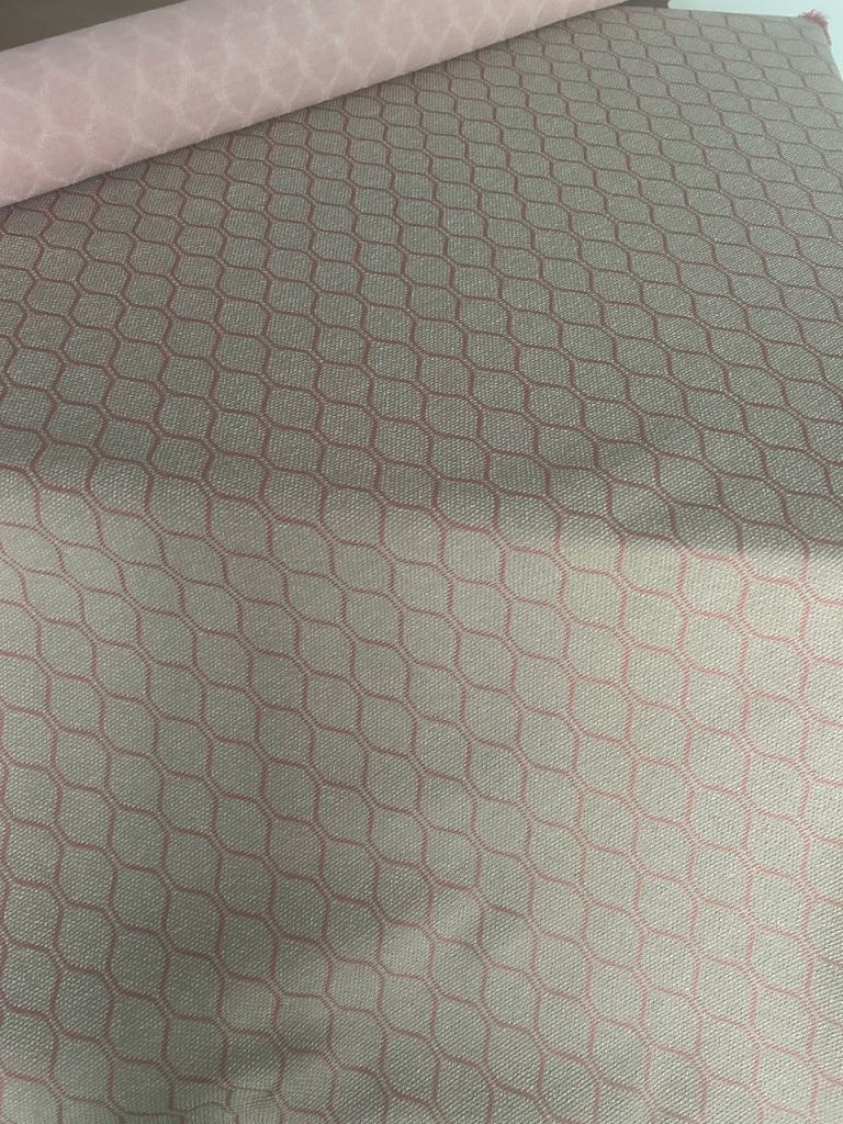 New Pink Patterned Fabric – Upholstery or Craft Use