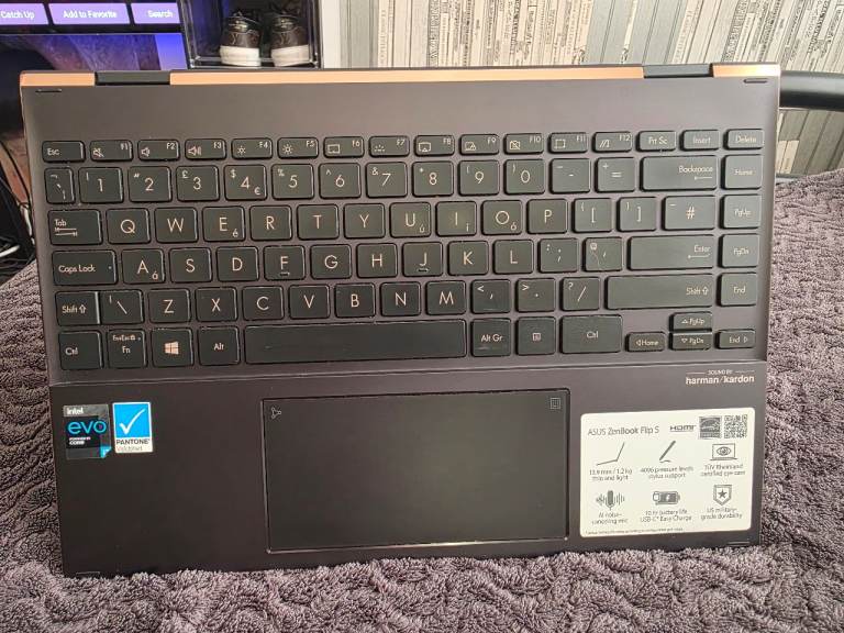 Asus Zenbook Flip S UX371E, Intel i7-1165G7, 16GB DDR4 RAM, 13.3 "Laptop 