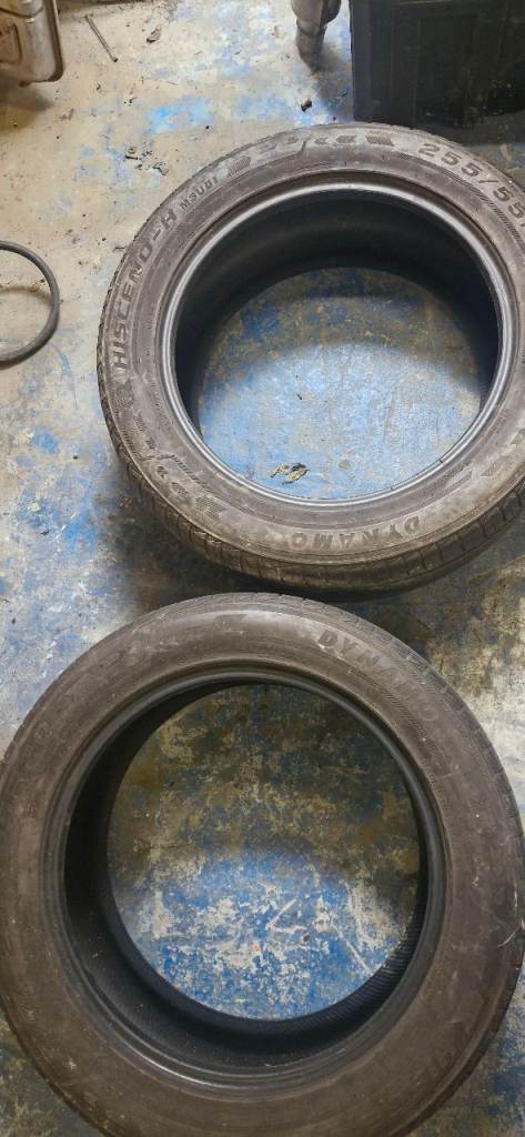 255/55 r20 x2 dynano tyres