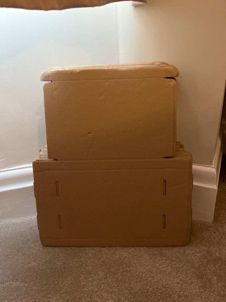 50 Tray boxes 216mm x 110mm x 21mm (8.5" x 4.3" x 0.8")