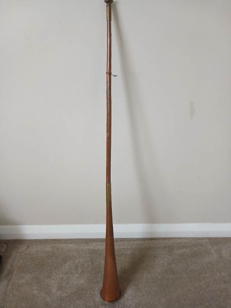 Vintage copper and brass post Horn
