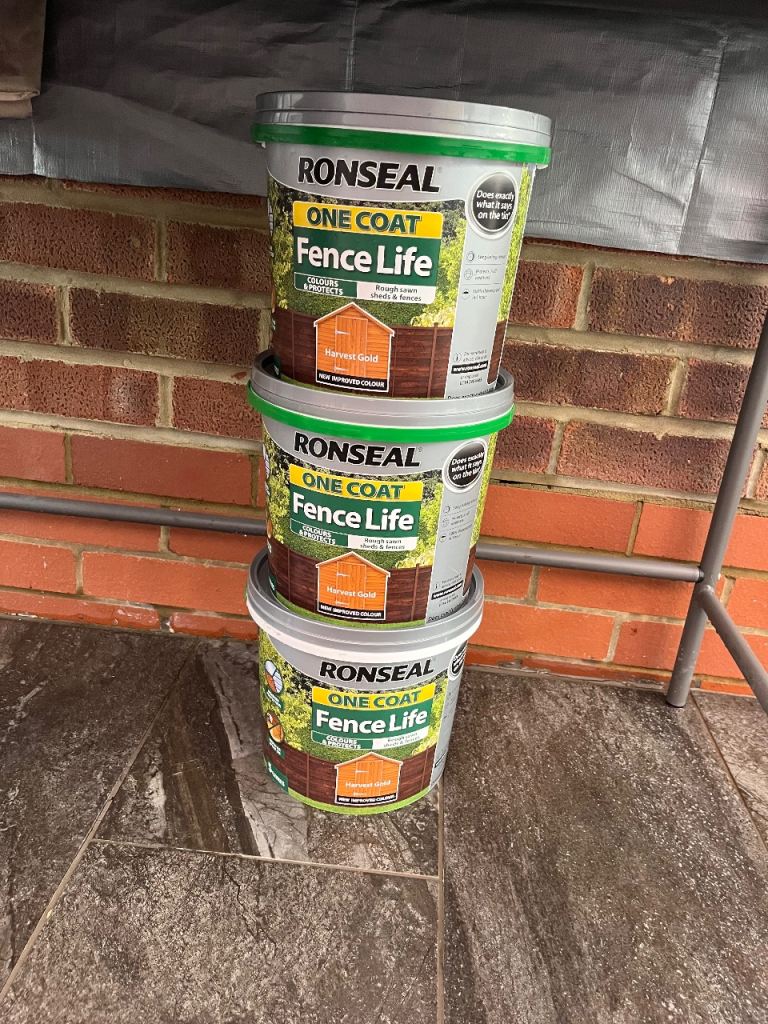 Ronseal - garden fence paint x3 5L