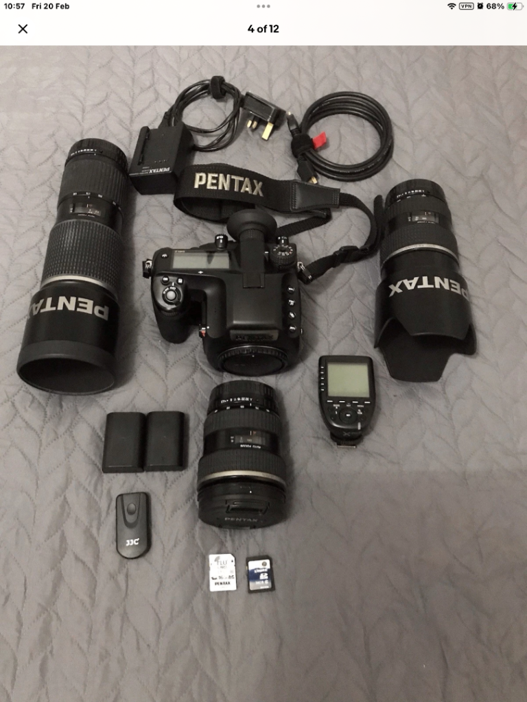 Mint Pentax 645z medium format 50 Mega Pixel Digital SLR.