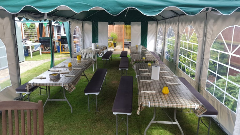 Marquee/event setup for up to 40 people