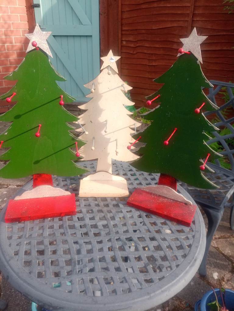 Christmas tree display board 