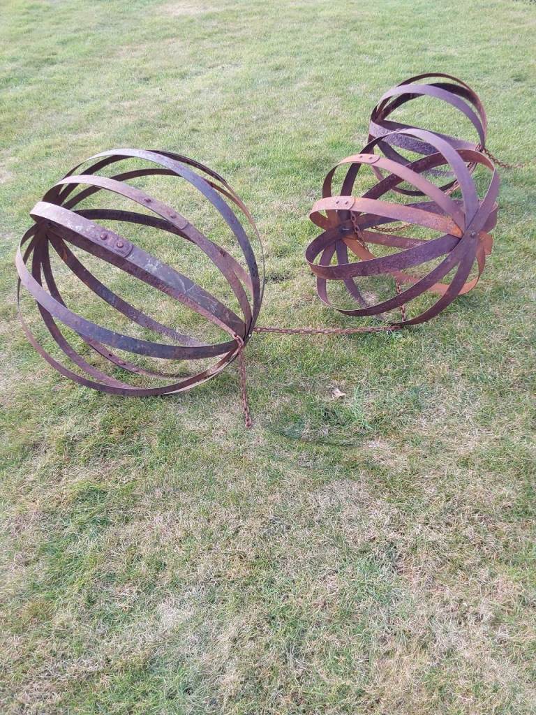 "Chain Gang" - recycled materials - garden sculpture 
