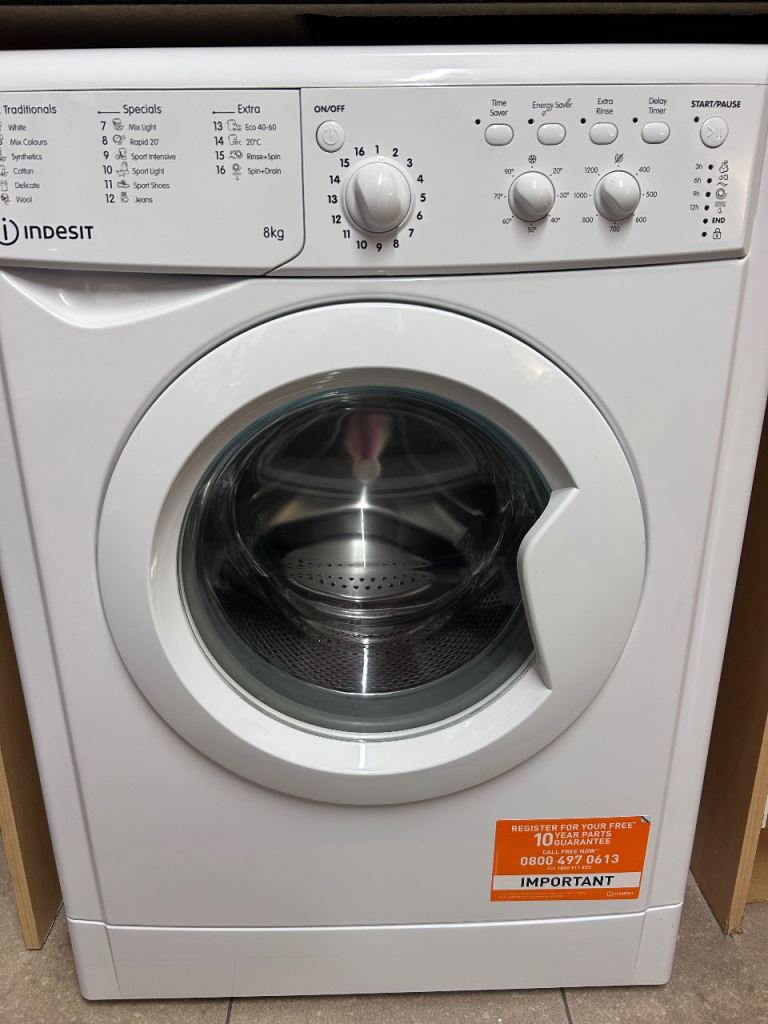 INDESIT 8kg washing machine 