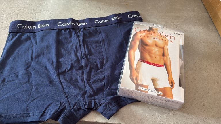 Calvin Klein Pro Stretch Boxer Trunks – New, Navy (3-Pack)