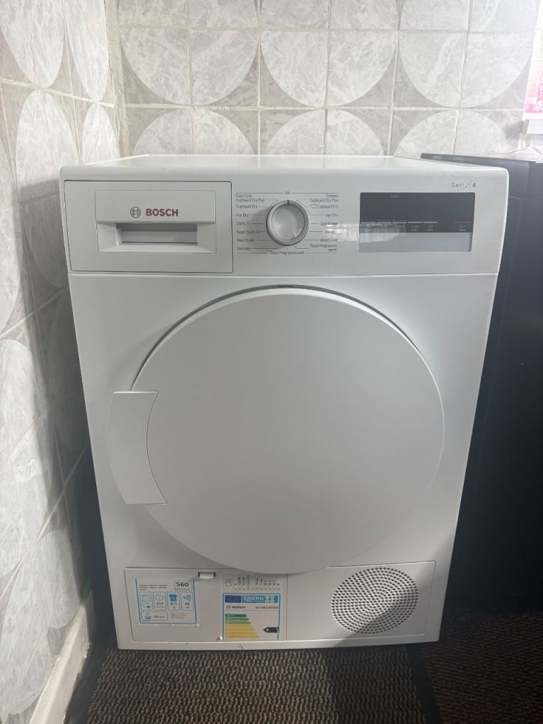 Bosch Tumble Dryer – White, Good Condition