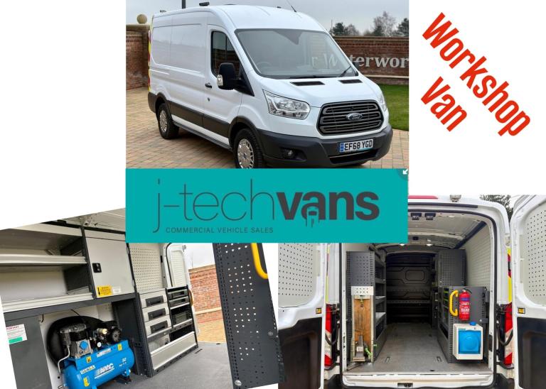 2019 Ford Transit 2.0 TDCi 130ps L2 H2 Mwb Van ***Workshop / Plant Fitters / Air & Power***  PANE...