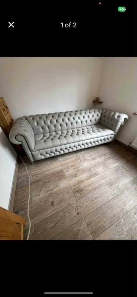 image for Chesterfield leather sofa 