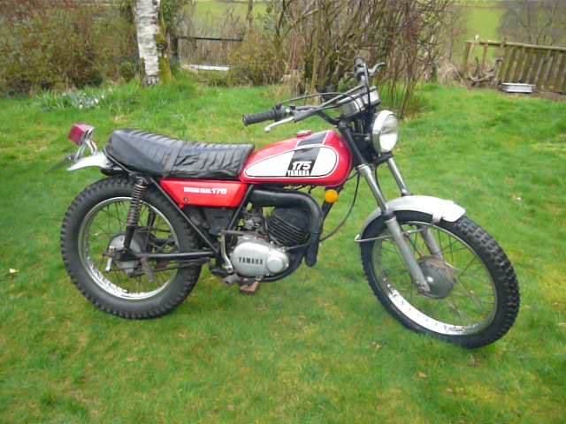 yamaha dt175 twinshock running riding project ,matching numbers uk bike with v5c