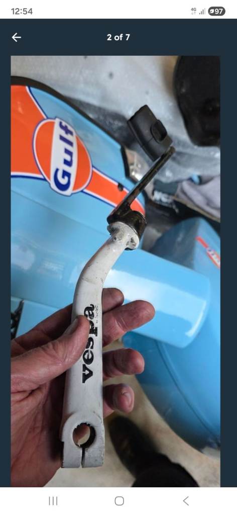 Vespa rare flip up kick start 