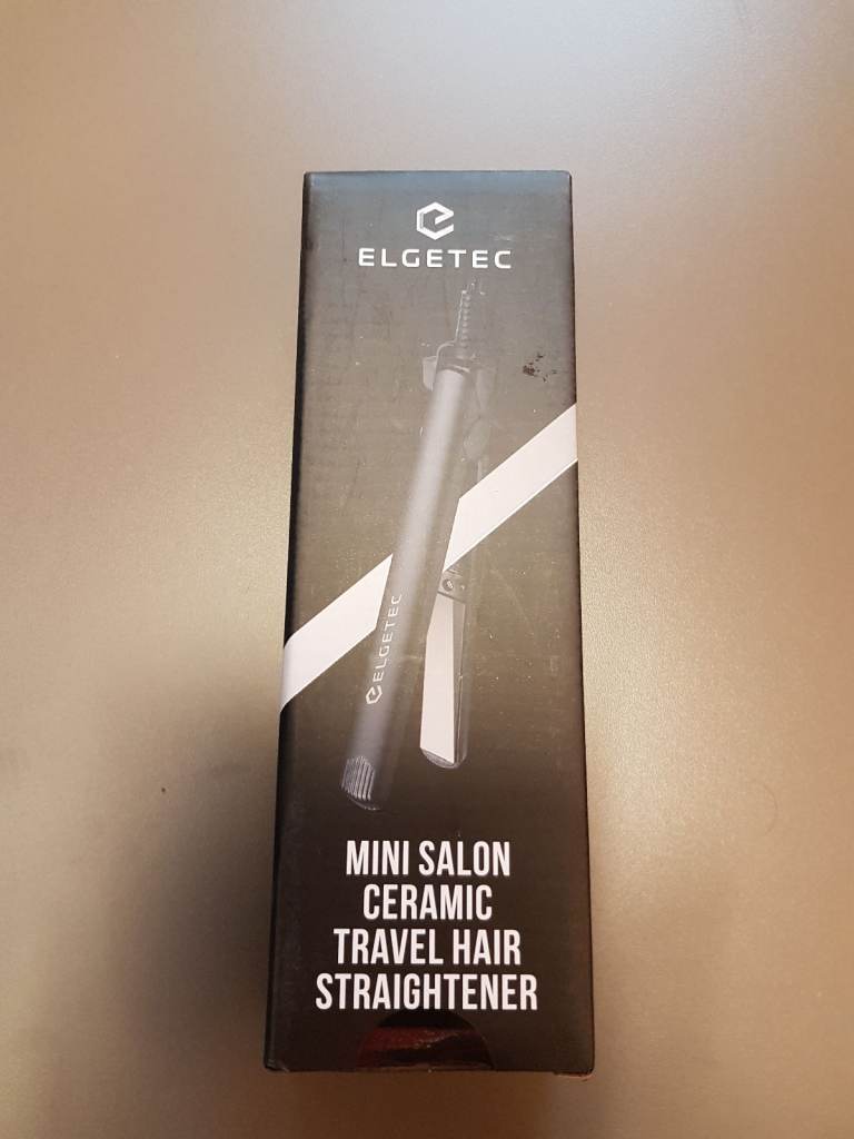 Elgetec Mini Salon Ceramic Travel Hair Straightener