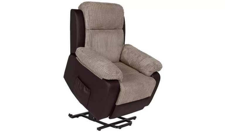 RISE AND RECLINE CHAIR - Brown - AS NEW - free home delivery