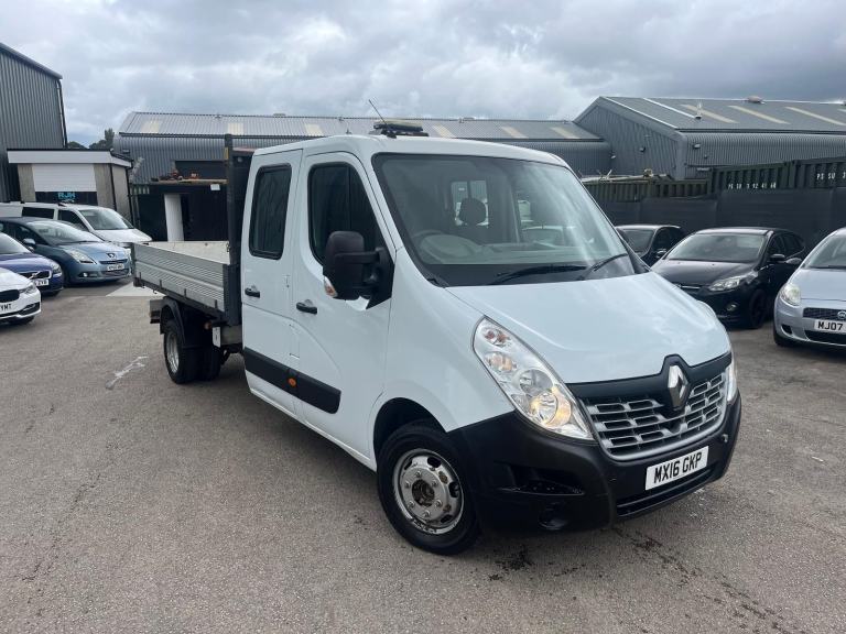 2016 RENAULT MASTER BUSINESS 2.3 CREW CAB TIPPER FULL MOT LOW MILES NO VAT PX 