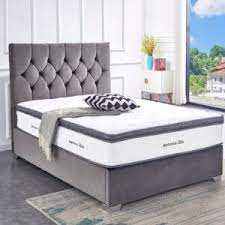 ✔double size bedframe with firm mattress