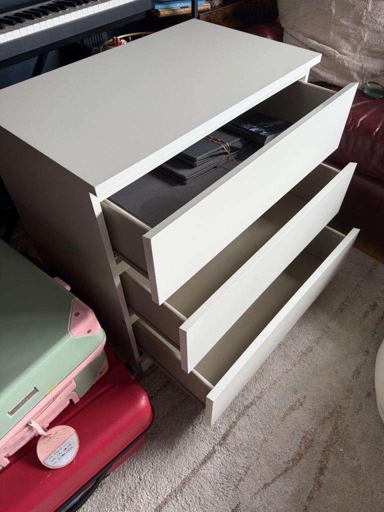 IKEA Malm chest of 3-drawers 80cm wide