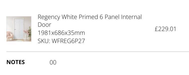 Stunning white Internal door BRAND NEW