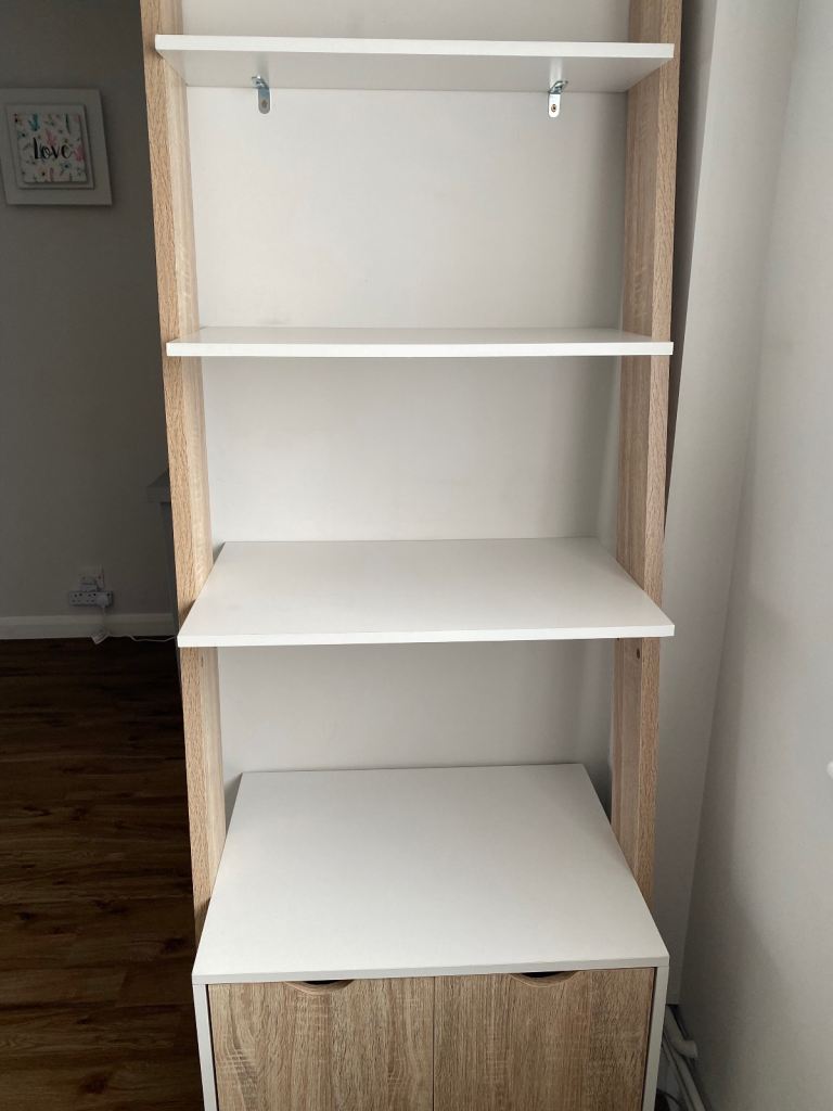 Storage display ladder shelf