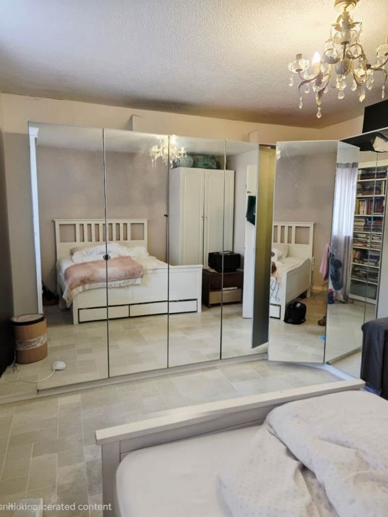 IKEA PAX Mirrored Wardrobe – Large, Custom Storage System