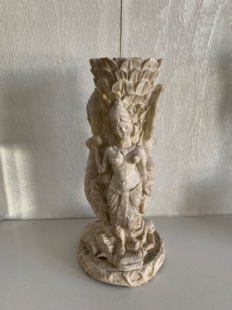 Vintage Decorative Statue / Candle Holder – Good Condition