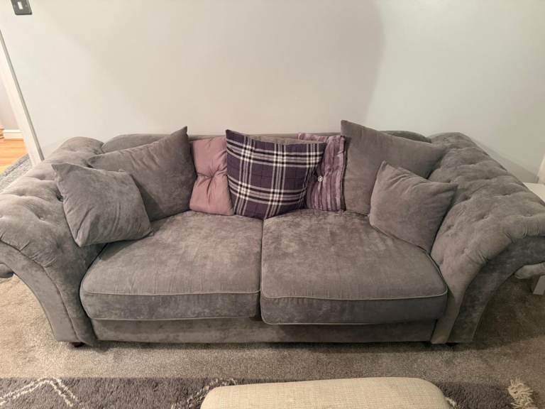 Grey sofa set