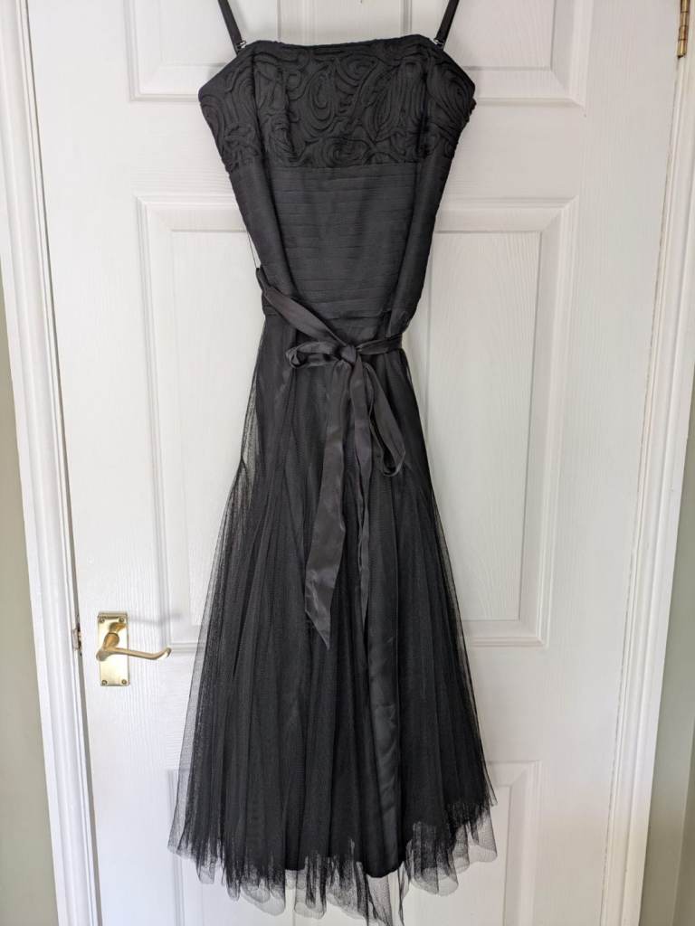 Monsoon black prom dress