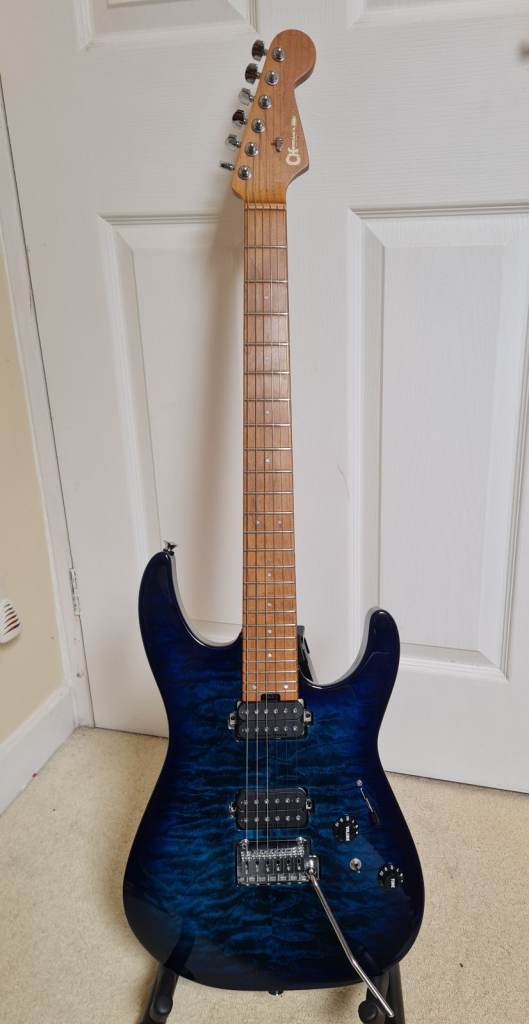 Charvel Pro Mod DK24 HH Quilted Maple Chlorine Burst