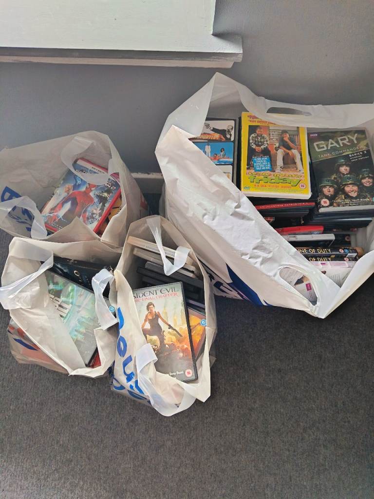 DVD's four bags