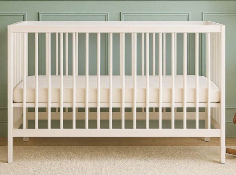 White Wooden Baby Cot Bed- Used fair wear and tear