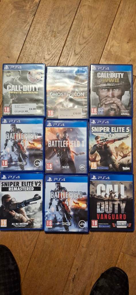 9 x ps4 games